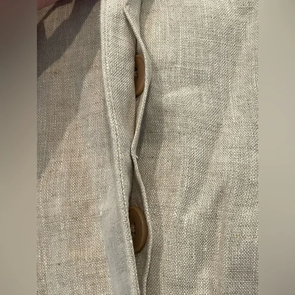 Madewell Women’s Single Breasted Vest 100% Linen Size 0 NWT - Picture 4 of 6